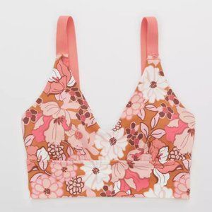 Offline by Aerie NWT The Real Me Ballet Back pink medium support sports bra M